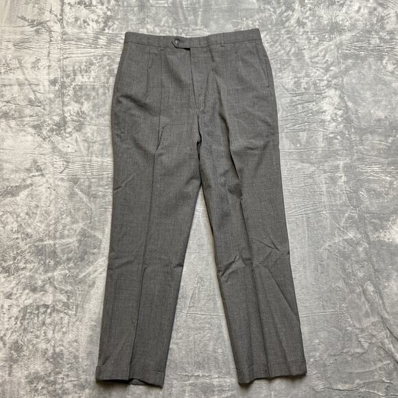 Vintage Tailors Row By Deansgate Worsted Wool Cuffed Pants Men’s Size 38x37 Gray - Picture 1 of 11